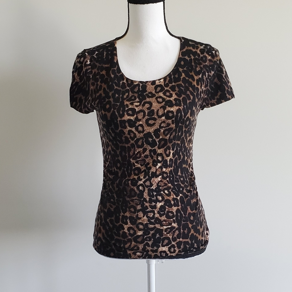 Ann Taylor Animal Print Top